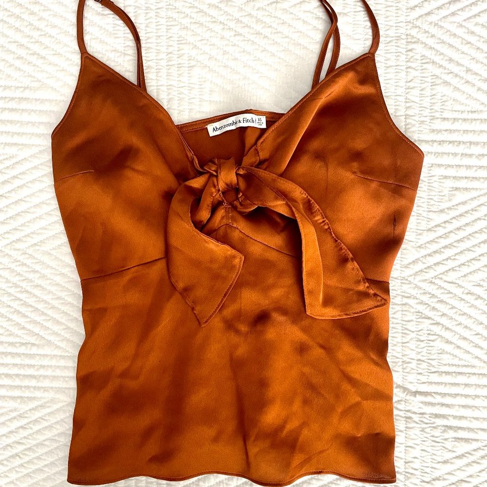 Abercrombie & Fitch Adjustable Tank Top with Front Tie